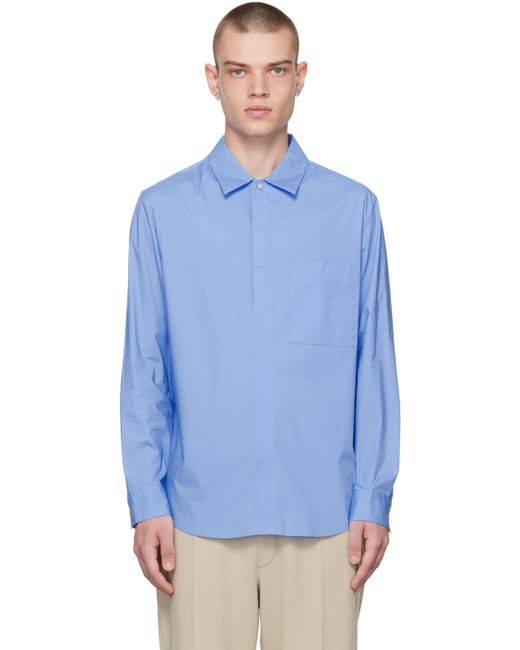 Solid Homme Half-Button Shirt