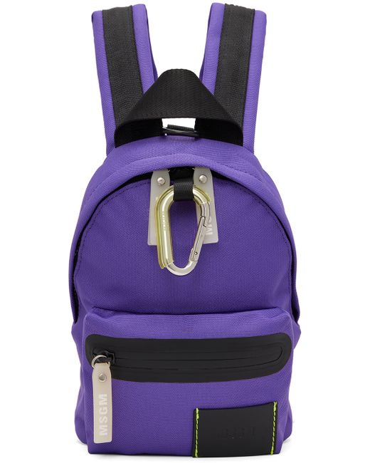 Msgm Mini Canvas Backpack