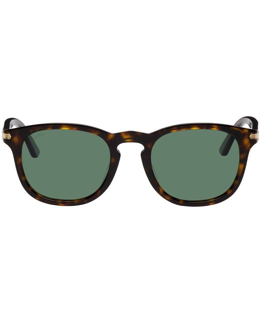 Cartier Tortoiseshell Oval Sunglasses