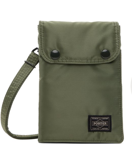 Porter - Yoshida & Co. PORTER Yoshida Co. Khaki Trifold Messenger Bag