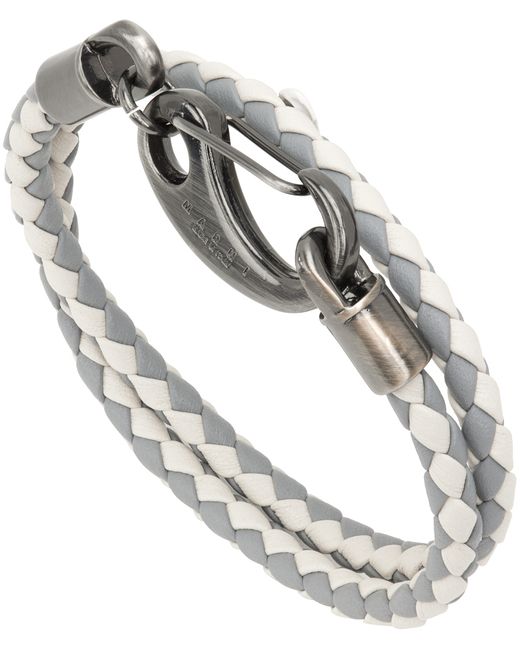 Marni White Leather Bracelet