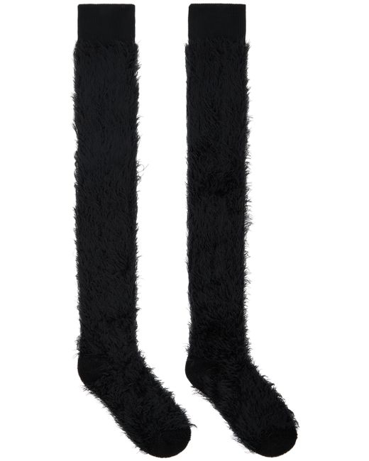 Sacai Faux-Shearling Socks