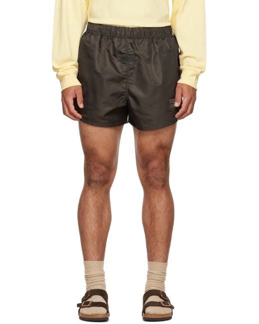 Essentials Gray Nylon Shorts