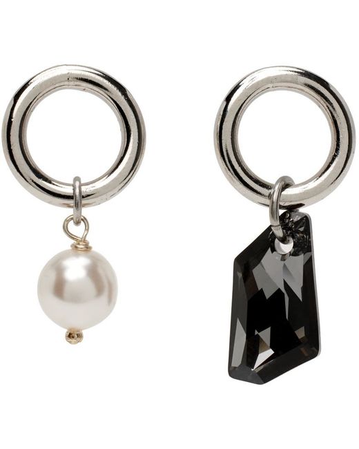 Justine Clenquet Exclusive Silver Laura Earrings