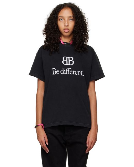 Balenciaga Black Be Different T-Shirt