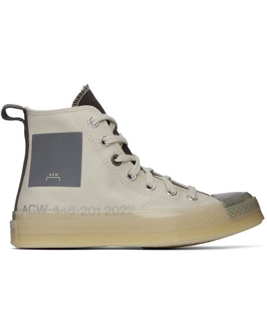 A-Cold-Wall Off-White Gray Converse Edition Chuck 70 Sneakers