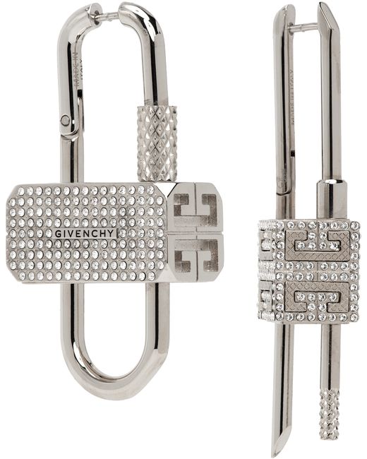 Givenchy Lock Crystal Earrings