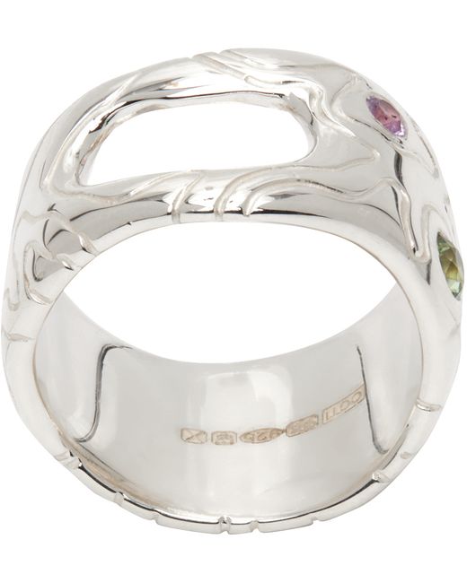 octi Exclusive Silver Globe Ring
