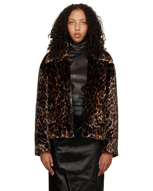 Dries Van Noten Leopard Faux-Fur Jacket