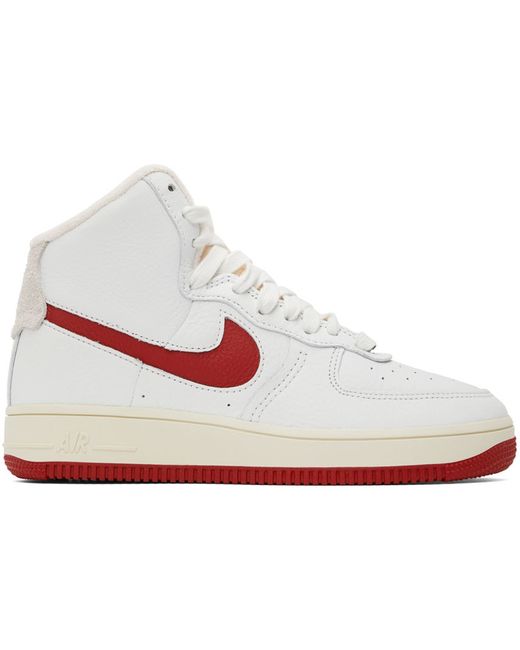 Nike Red Air Force 1 High Sneakers