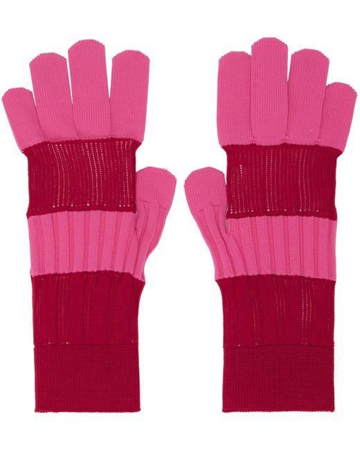 Cfcl Pink Red Fluted Gloves