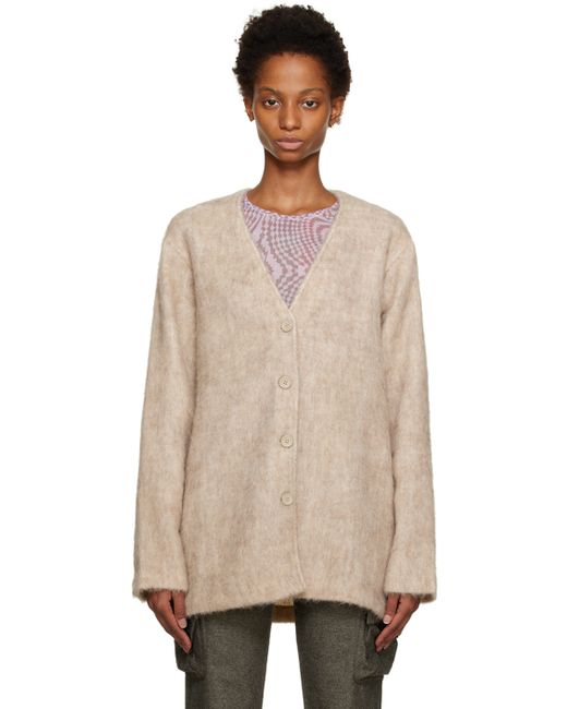 Our Legacy Beige Mid Line Cardigan