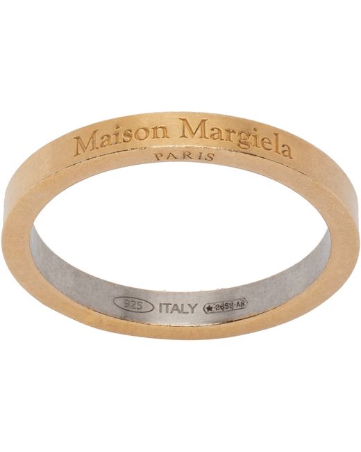 Maison Margiela Gold Engraved Ring