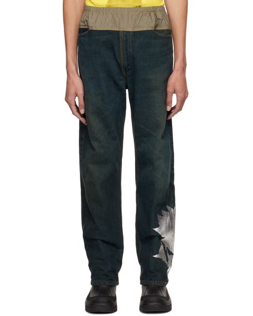 Sc103 Exclusive Indigo Graphic Jeans