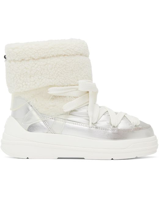 Moncler White Insolux M Ankle Boots
