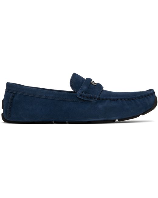 Coach Navy C Coin Loafers