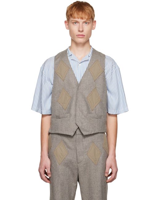 TheOpen Product Exclusive Diamond Patched Waistcoat