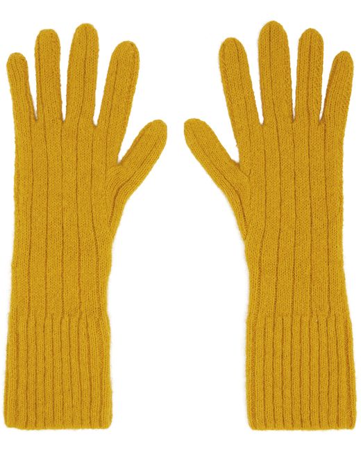 Dries Van Noten Ribbed Gloves