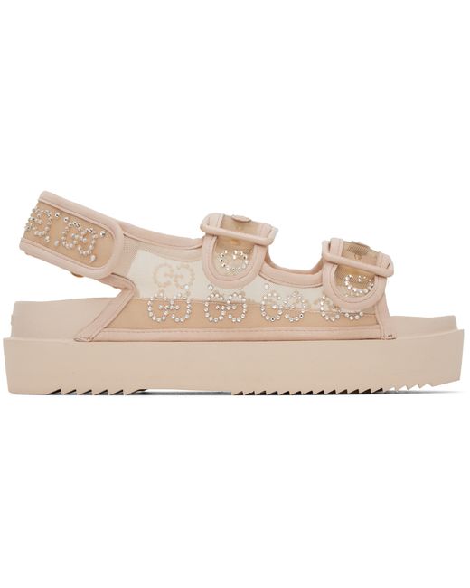 Gucci Crystal GG Sandals