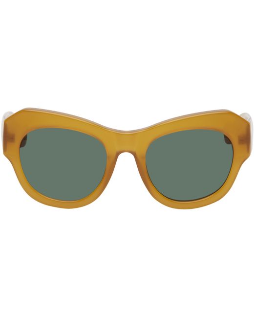 Dries Van Noten Brown Linda Farrow Edition 99 C15 Sunglasses