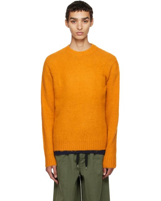 Aspesi Orange Brushed Sweater