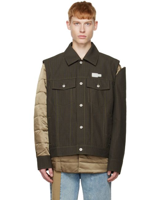 Feng Chen Wang Khaki Layered Jacket