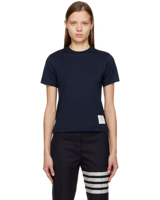 Thom Browne Navy Relaxed T-Shirt