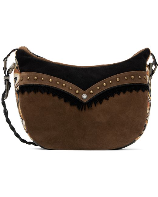 Andersson Bell Brown Suede Jacquard Crossbody Bag