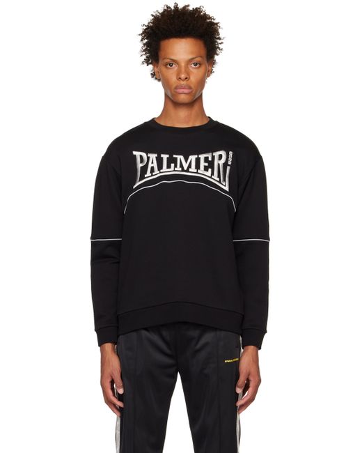 Palmer Black Embroidered Sweatshirt