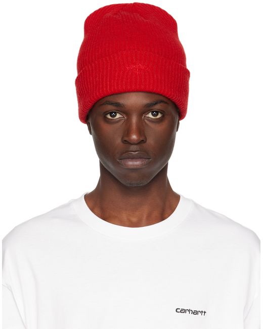 Noah NYC Red Recycled Beanie