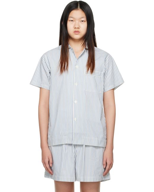 Tekla White Oversized Pyjama Shirt