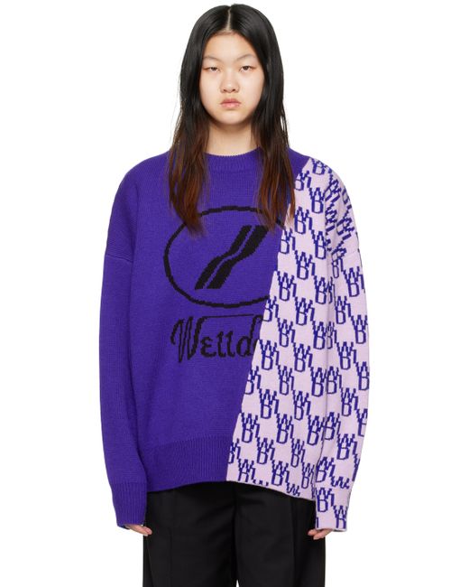 We11done Graphic Mix Sweater