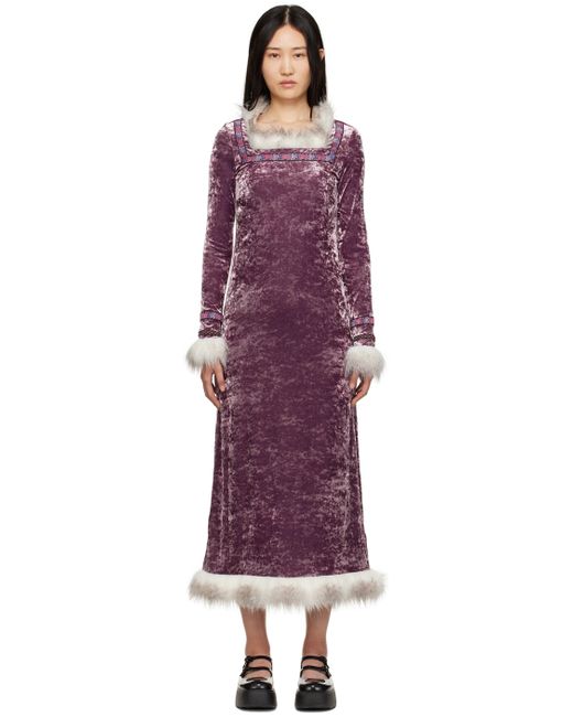 Anna Sui Purple Princess Audrey Dress