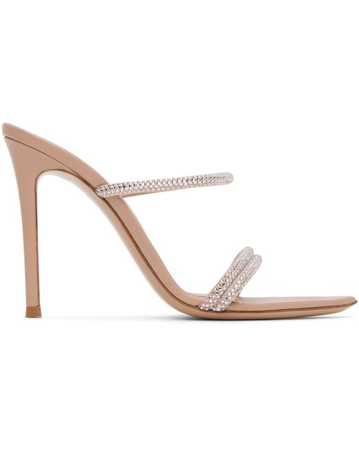 Gianvito Rossi Crystal Heeled Sandals