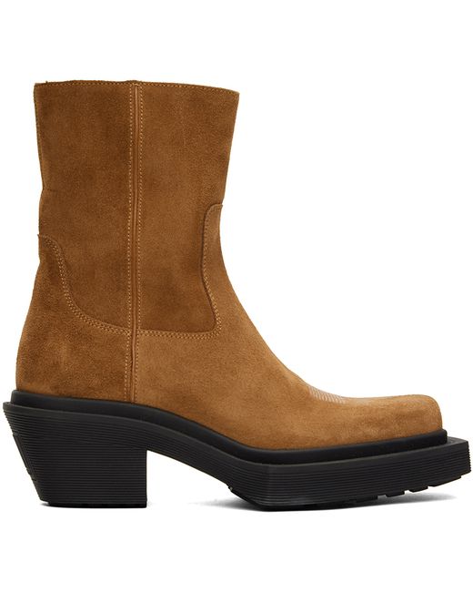 Vtmnts Tan Neo Western Ankle Boots