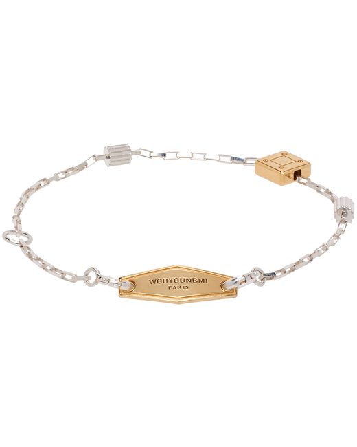 Wooyoungmi Silver Gold Cable Chain Bracelet
