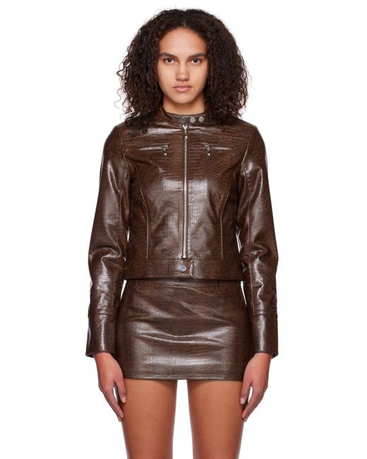Miaou Hannah Jewett Edition Faux-Leather Jacket