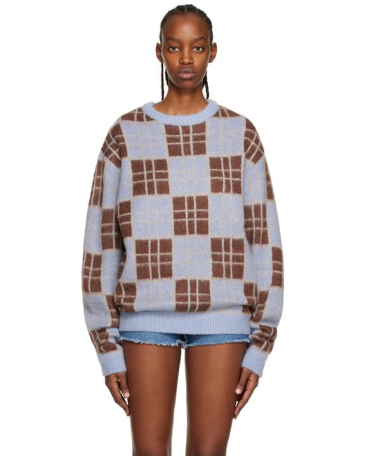 Awake Ny Brown Check Sweater