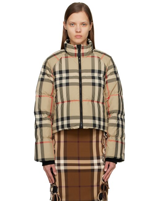 Burberry Vintage Check Down Jacket