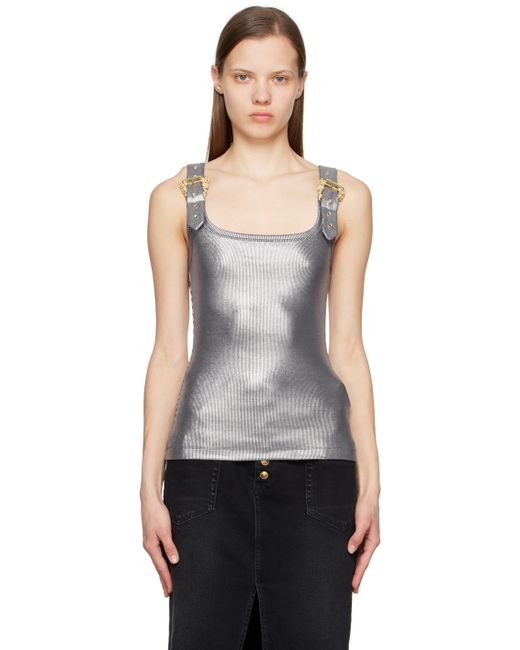 Versace Jeans Couture Pin-Buckle Tank Top