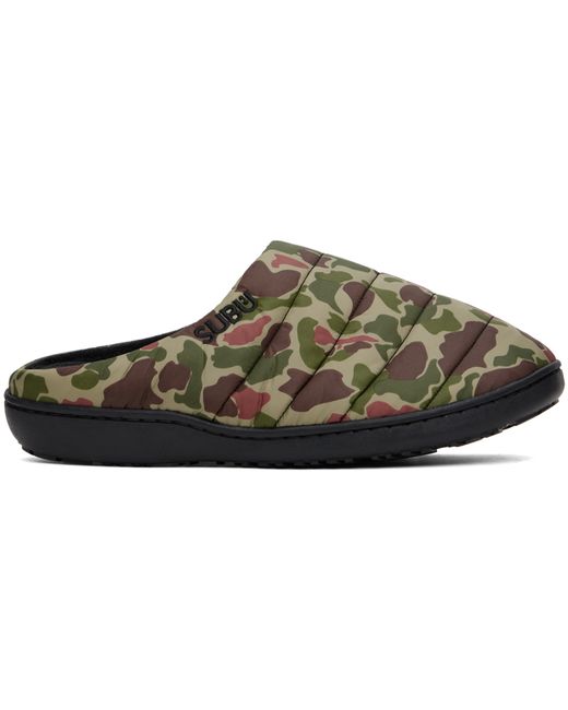 Subu Quilted Camo Slippers