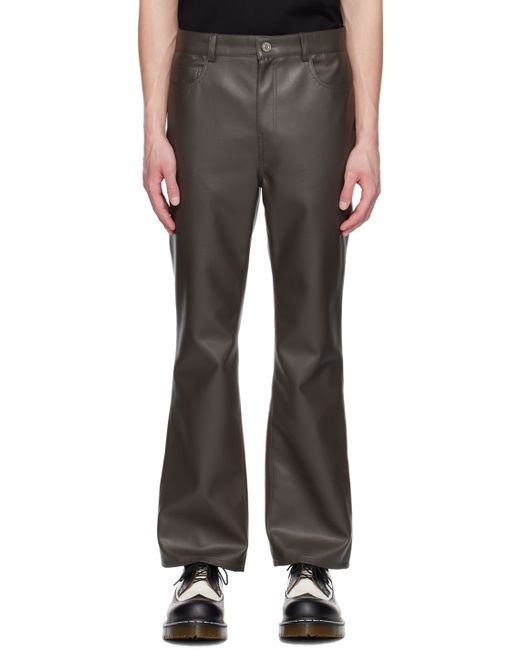 System Exclusive Faux-Leather Pants