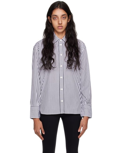 Maria Mcmanus Black Oversized Stripe Shirt