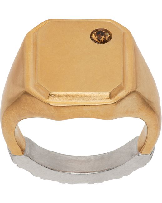 Maison Margiela Gold Textured Ring