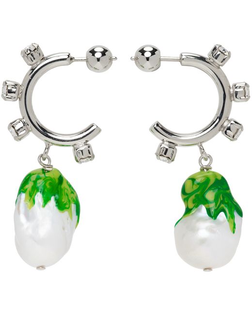 Safsafu Green Jelly Melted Earrings