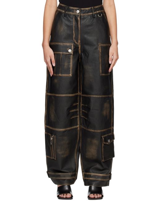 REMAIN Birger Christensen Washed Leather Pants