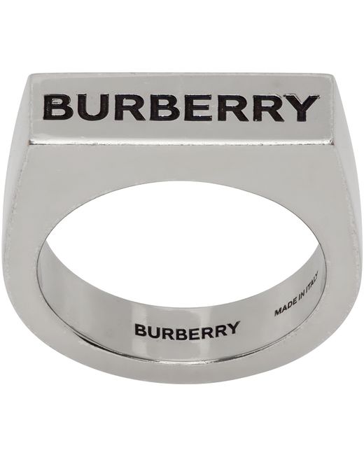 Burberry Logo Engraved Ring