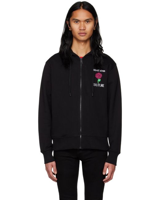 Versace Jeans Couture Rose Zip-Up Hoodie