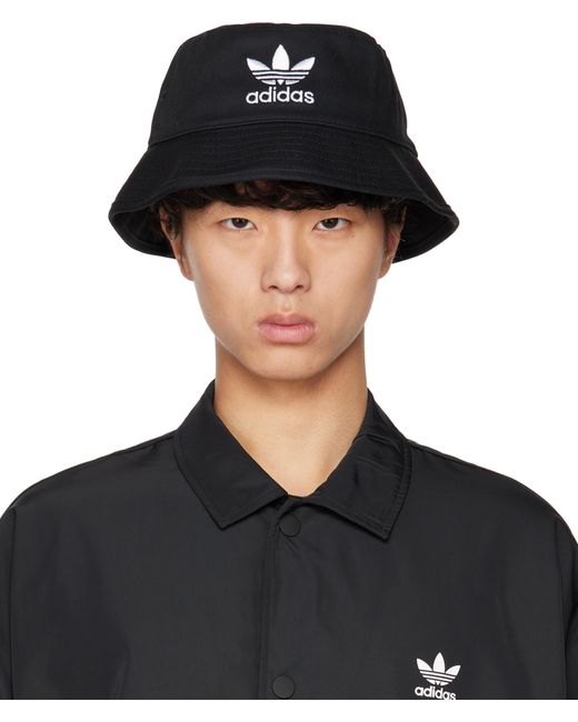 Adidas Originals Black Trefoil Bucket Hat