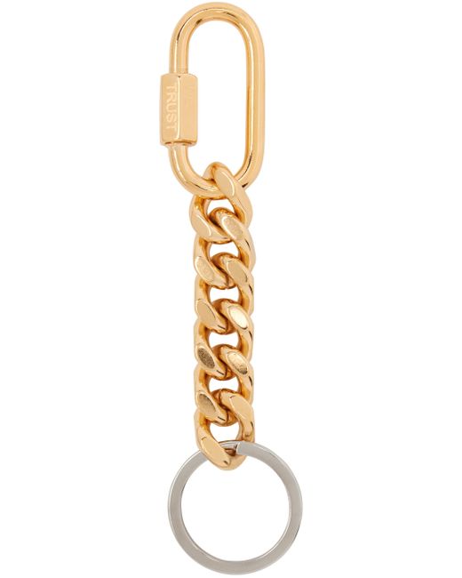 In Gold We Trust Paris Curb Chain Keychain